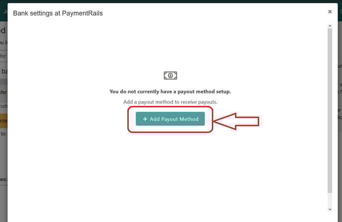 ProZ Pay Add payout button
