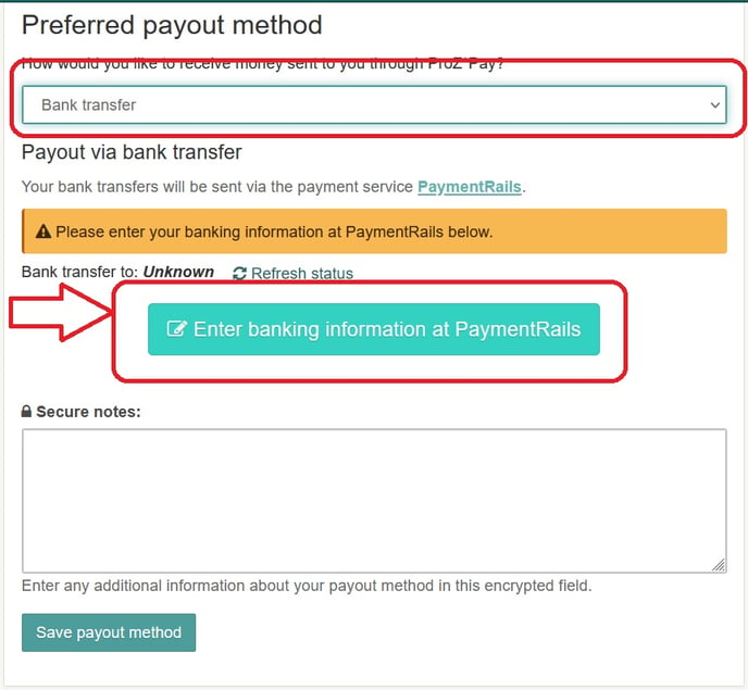 ProZ Pay Bank transfer2