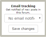 email track forum